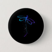 Dragonfly Warrior Semicolon Suicide Prevention Awa Button (Vorderseite)