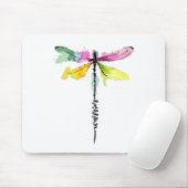 Dragonfly Warrior Semicolon Suicide Prevention Awa Mousepad (Mit Mouse)