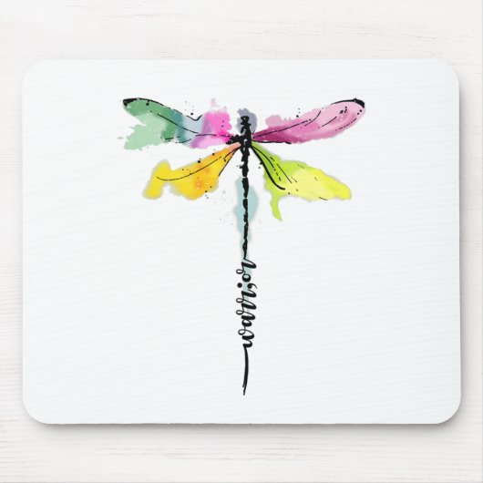 Dragonfly Warrior Semicolon Suicide Prevention Awa Mousepad (Vorne)