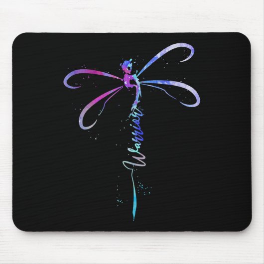 Dragonfly Warrior Semicolon Suicide Prevention Awa Mousepad (Vorne)