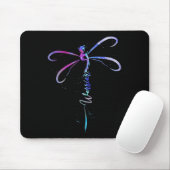 Dragonfly Warrior Semicolon Suicide Prevention Awa Mousepad (Mit Mouse)