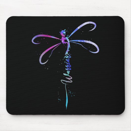 Dragonfly Warrior Semicolon Suicide Prevention Awa Mousepad (Vorne)