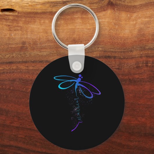 Dragonfly Warrior Semicolon Suicide Prevention Awa Schlüsselanhänger (Vorderseite)