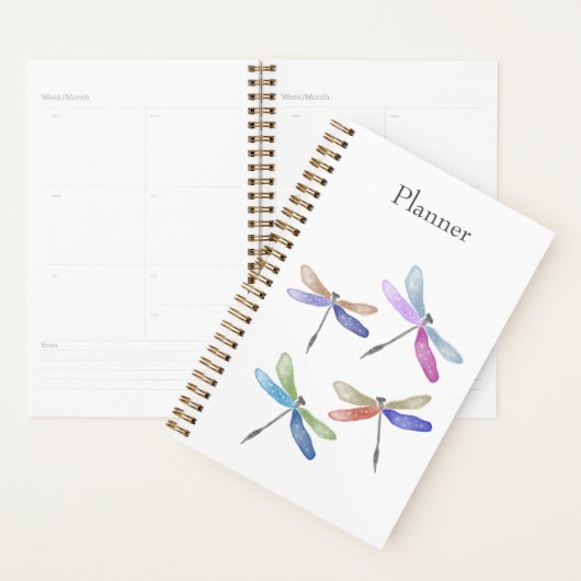 Dragonfly Watercolor Annual Planner Planer (Anzeige)