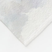 Dragonfly Watercolor Pastellweiß Hintergrund Fleecedecke (Ecke)