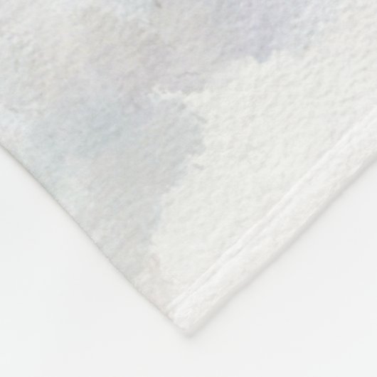 Dragonfly Watercolor Pastellweiß Hintergrund Fleecedecke (Ecke)