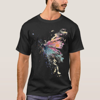 Dragonfly Watercolor Splashing T-Shirt