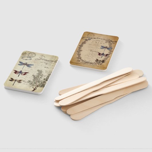 Dragonfly Wedding Fan Fächer (Non-assembled)