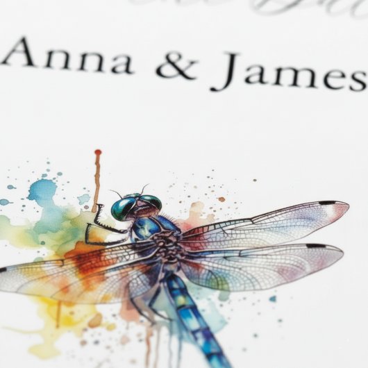 Dragonfly Wedding, kundenspezifischer Save the Dat Magnet