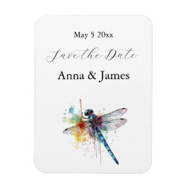 Dragonfly Wedding, kundenspezifischer Save the Dat Magnet