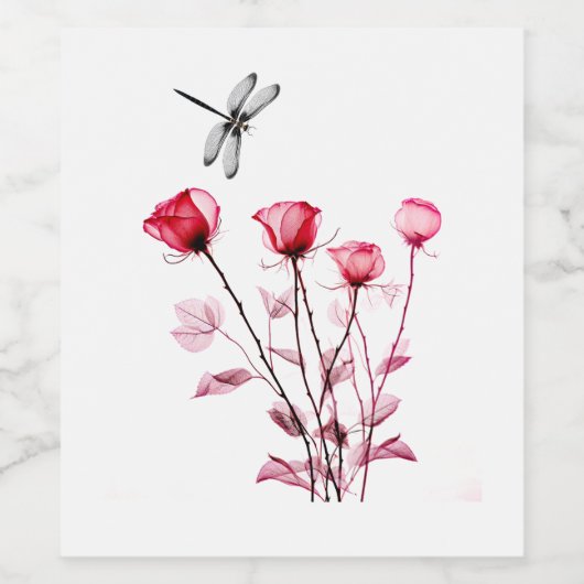 Dragonfly Weinetikett (Einzelnes Label)