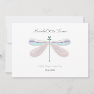 Dragonfly weißes weißes weißes weißes weißes Natur Einladung