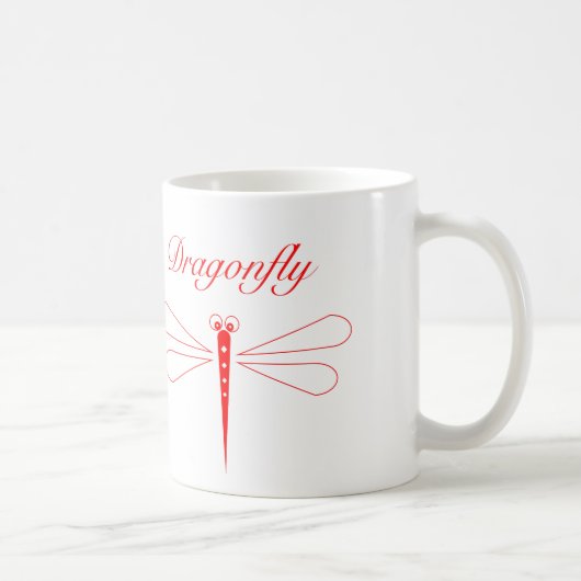 Dragonfly - White 11 oz Klassische Weiße Tasse (Rechts)
