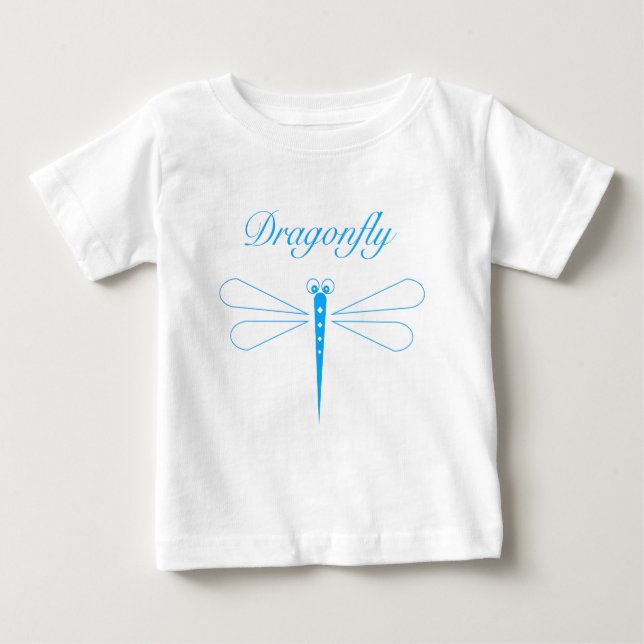 Dragonfly - White Baby Fine Jersey T - Shirt (Vorderseite)