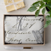 Dragonfly-Wildblume Französisch-Script-Dekoupage-I Seidenpapier (Geschenk)