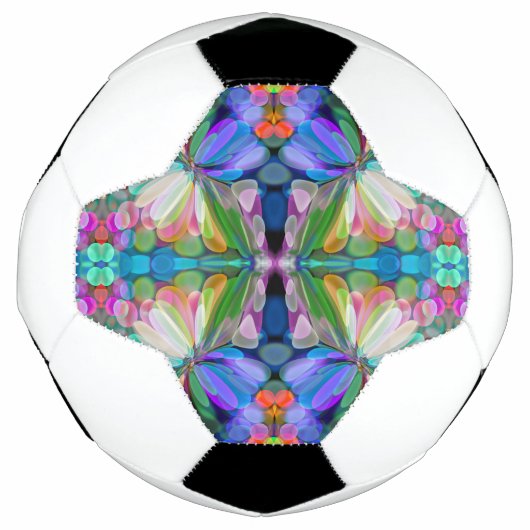 Dragonfly Wildblume Garden Abstrakt Fußball (Vorderseite)
