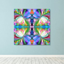 Dragonfly Wildblume Garden Abstrakt Leinwanddruck
