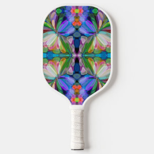 Dragonfly Wildblume Garden Abstrakt Pickleball Schläger