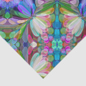 Dragonfly Wildblume Garden Abstrakt Seidenpapier (Ausschnitt)