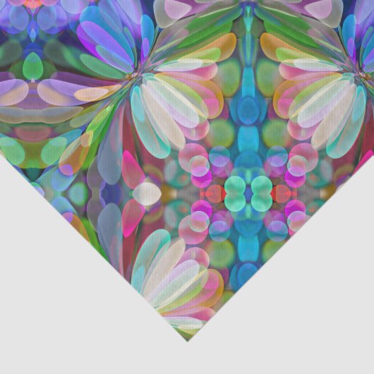 Dragonfly Wildblume Garden Abstrakt Seidenpapier (Ausschnitt)