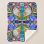 Dragonfly Wildblume Garden Abstrakt Sherpadecke (Vorderseite)