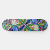 Dragonfly Wildblume Garden Abstrakt Skateboard (Horizontal)