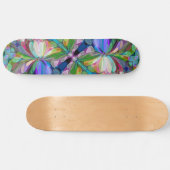 Dragonfly Wildblume Garden Abstrakt Skateboard (Horizontal)