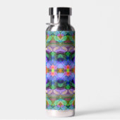 Dragonfly Wildblume Garden Abstrakt Trinkflasche (Rechts)
