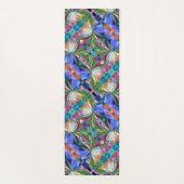 Dragonfly Wildblume Garden Abstrakt Yogamatte (Rückseite)