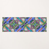 Dragonfly Wildblume Garden Abstrakt Yogamatte (Vorderseite (Horizontal))