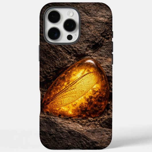 Dragonfly Wing in Amber Case-Mate iPhone Hülle (Rückseite)