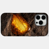 Dragonfly Wing in Amber Case-Mate iPhone Hülle (Rückseite (Horizontal))
