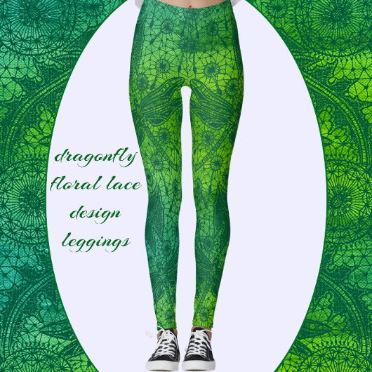Dragonfly Wings Extravaganter Blumentraum Leggings