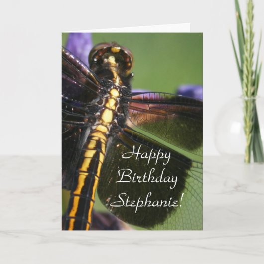 Dragonfly Wings Karte (Vorderseite)