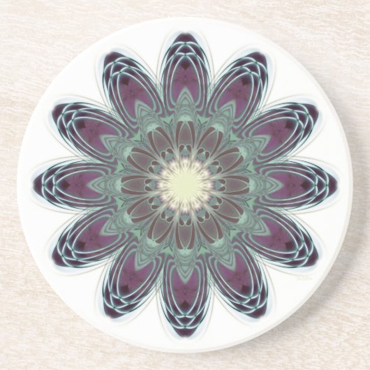 Dragonfly Wings Mandala Getränkeuntersetzer (Vorne)