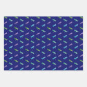 Dragonfly Wrapping Paper Flat Sheet Set 3 Geschenkpapier Set (Vorderseite 3)