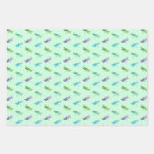 Dragonfly Wrapping Paper Flat Sheet Set 3 Geschenkpapier Set (Vorderseite 2)