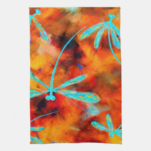 Dragonfly-Wüste Flit Geschirrtuch (Vertikal)