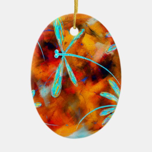 Dragonfly-Wüste Flit Keramikornament (Vorne)