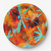 Dragonfly-Wüste Flit Pappteller (Vorderseite)