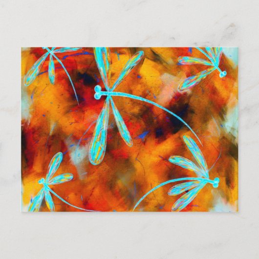 Dragonfly-Wüste Flit Postkarte (Vorderseite)