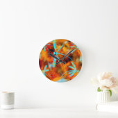Dragonfly-Wüste Flit Runde Wanduhr (Zuhause)