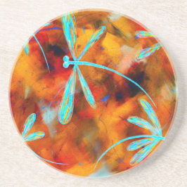 Dragonfly-Wüste Flit Sandstein Untersetzer