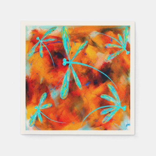 Dragonfly-Wüste Flit Serviette (Vorderseite)