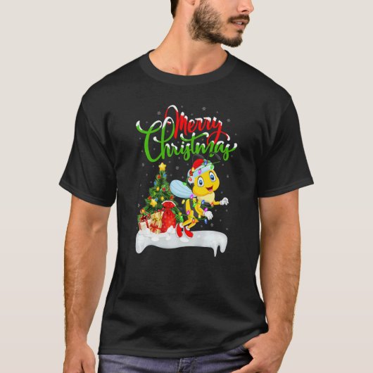 Dragonfly Xmas Decorations Santa Dragonfly Christ T-Shirt (Vorderseite)