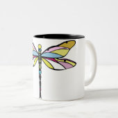 Dragonfly Zweifarbige Tasse (VorderseiteRechts)