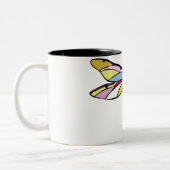 Dragonfly Zweifarbige Tasse (Links)