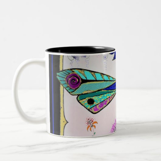 Dragonfly Zweifarbige Tasse (Links)