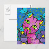 DragonflyCat Postkarte (Vorne/Hinten)