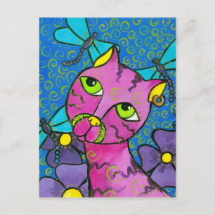 DragonflyCat Postkarte